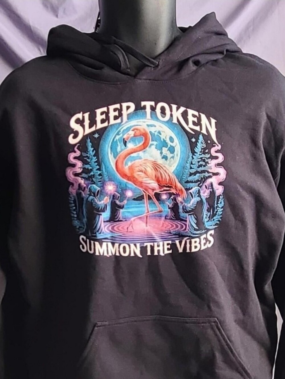 Official Sleep Token "Summon the Vibes" Flamingo Hoodie L 🔮